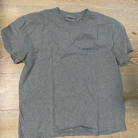 Essentials Gray Men's T-Shirt - Picture 1 of 5
